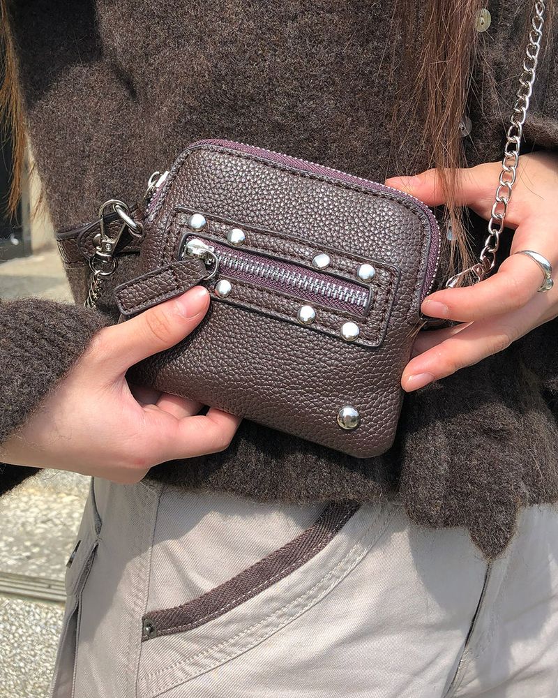 Mure Stud Chain Mini Cross Bag