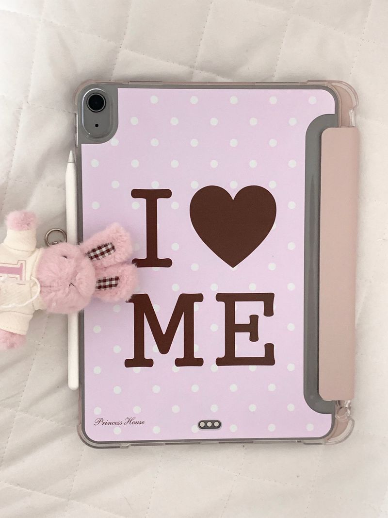 Love more iPad/Galaxy tab case (text custom) for tablets 11” and under