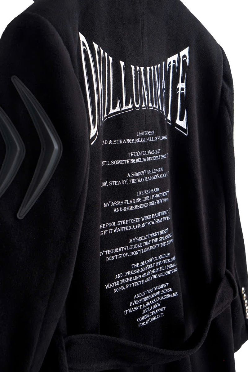 DKILLUMINATE FITTED LONG WOOL COAT