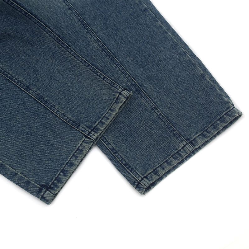 Sleek Curved Denim Pants (2 Colors)