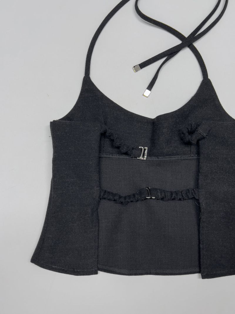 [Setup Available] Pepper Halter Neck Layered Bustier