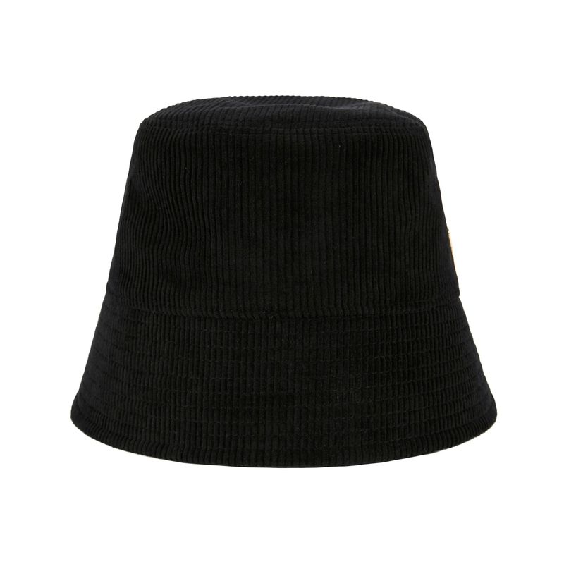 Corduroy stud drop bucket hat