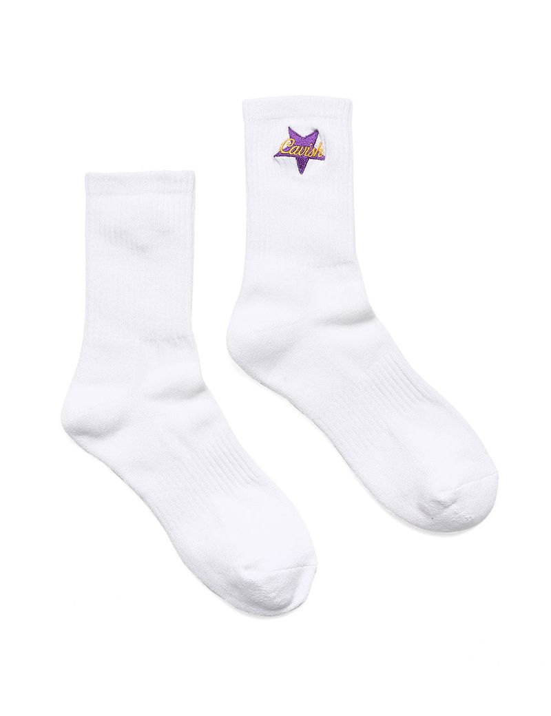 cavish（カビシ）の「REVERSE STAR SOCKS WHITE(CV2CFUAB83A)（Fashion Accessories）」