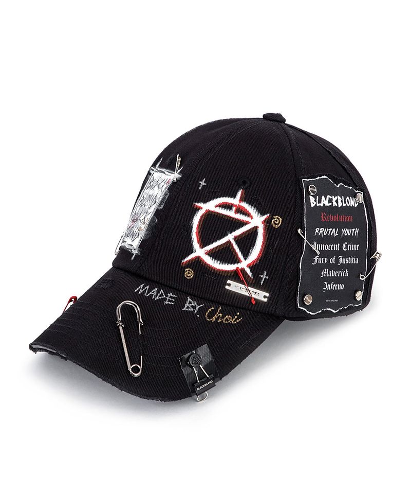 BLACKBLOND(ブラックブロンド)の「BBD Cyclops Custom Plate Logo Cap (Black)(Hats)」