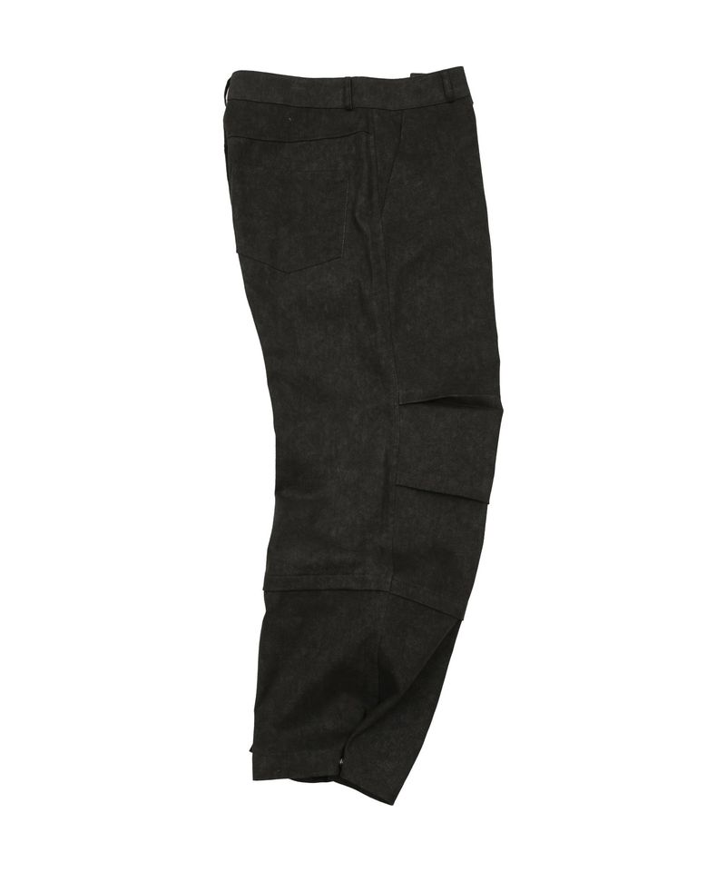 Dual-Tuck String Pants Charcoal