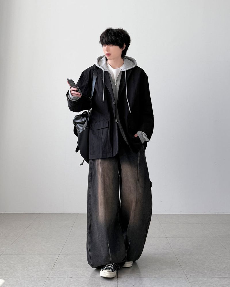 Symbol Nylon Blazer Jacket