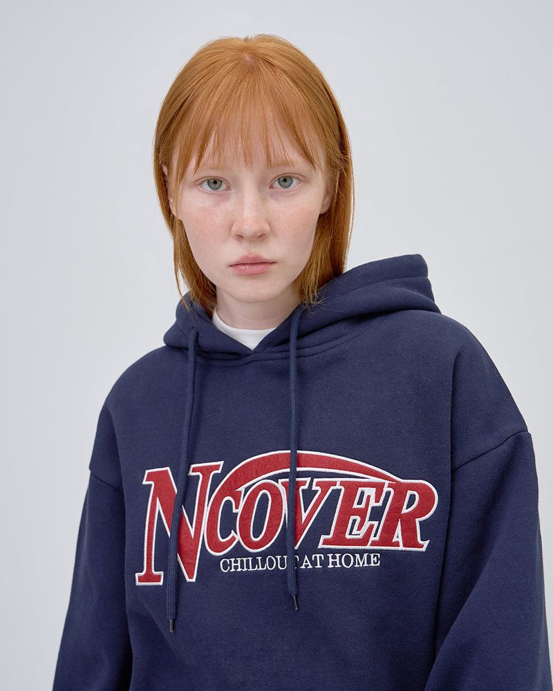 SWING LOGO HOODIE - NAVY