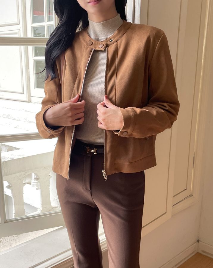 iam mari（アイアム マリ）の「Batte Biker Suede Jacket（Jackets/Outerwear）」