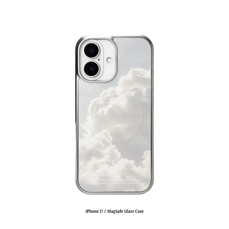 [MADE]cloud dancer motif MagSafe Glass phonecase