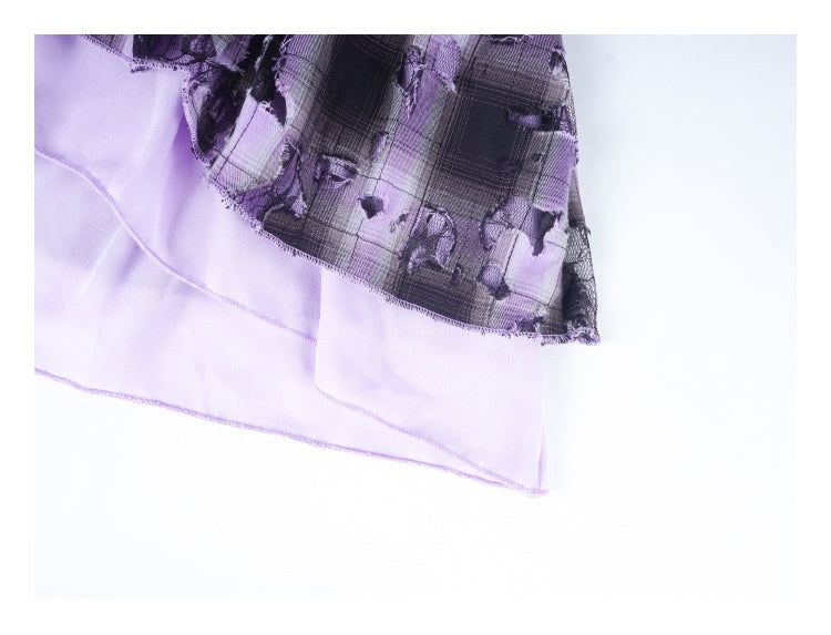 allbubbleBroken purple flower skirt