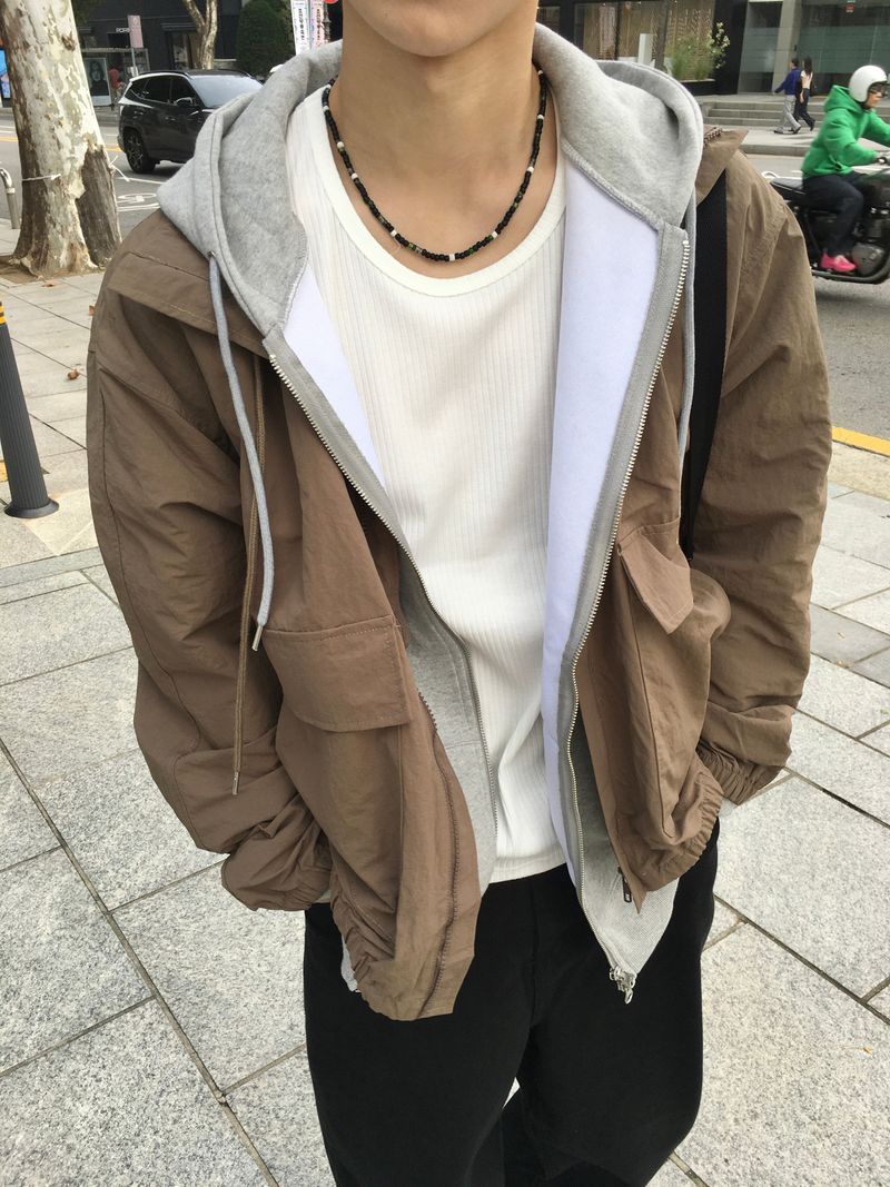 Uchi High Neck Windbreaker 4C