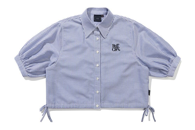 ROMANTIC CROWN（ロマンティッククラウン）の「WOMANS BALLOON STRIPE SHIRT_BLUE（Tops）」