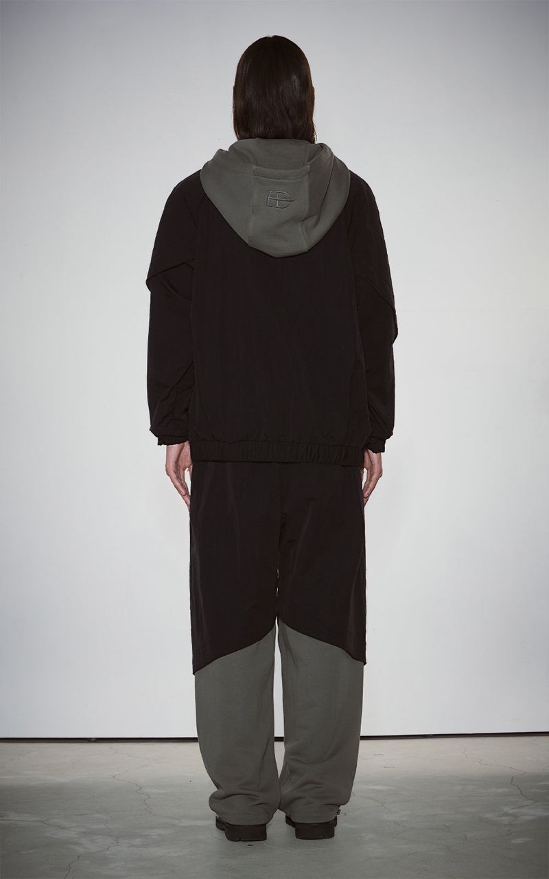 PIPPING MIX PANTS_BLACK