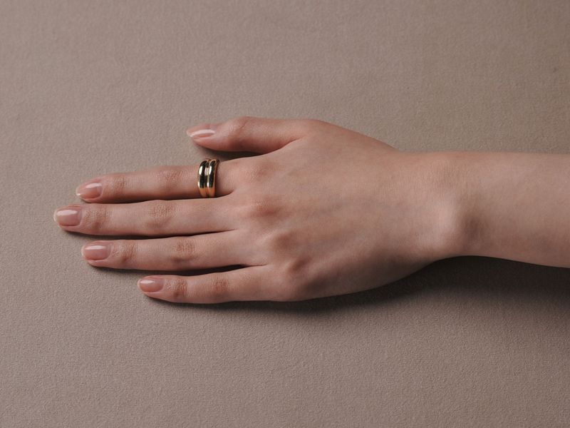 Double Bold ring Gold