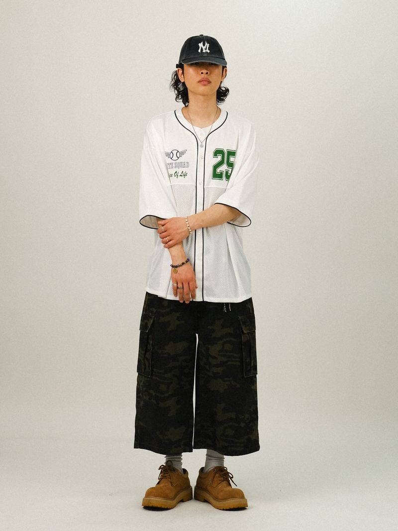 ME CAMOU BERMUDA CARGO PANTS