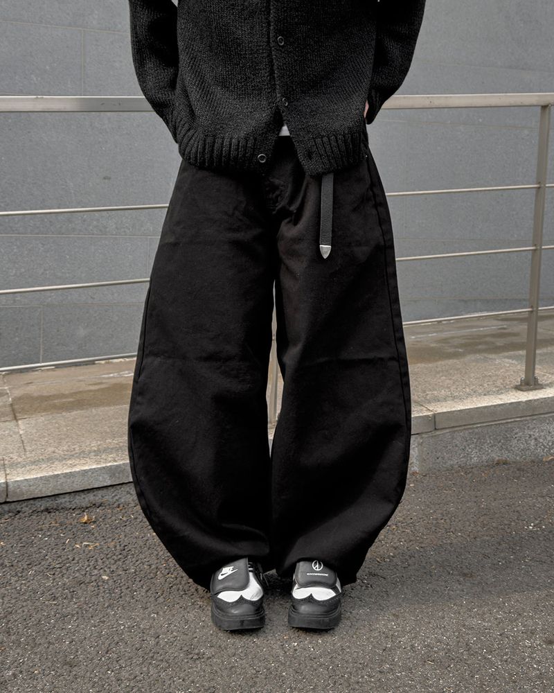 Nevis Cotton Wide Curved Pants