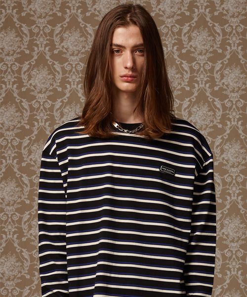 Nineeleven（ナインイレブン）の「Multi stripe long sleeve T（Tops）」
