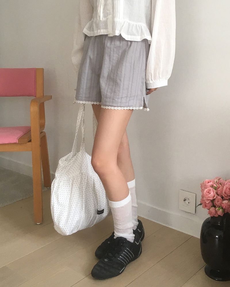  [MADE] Sopte Eyelet Lace Short Pants
