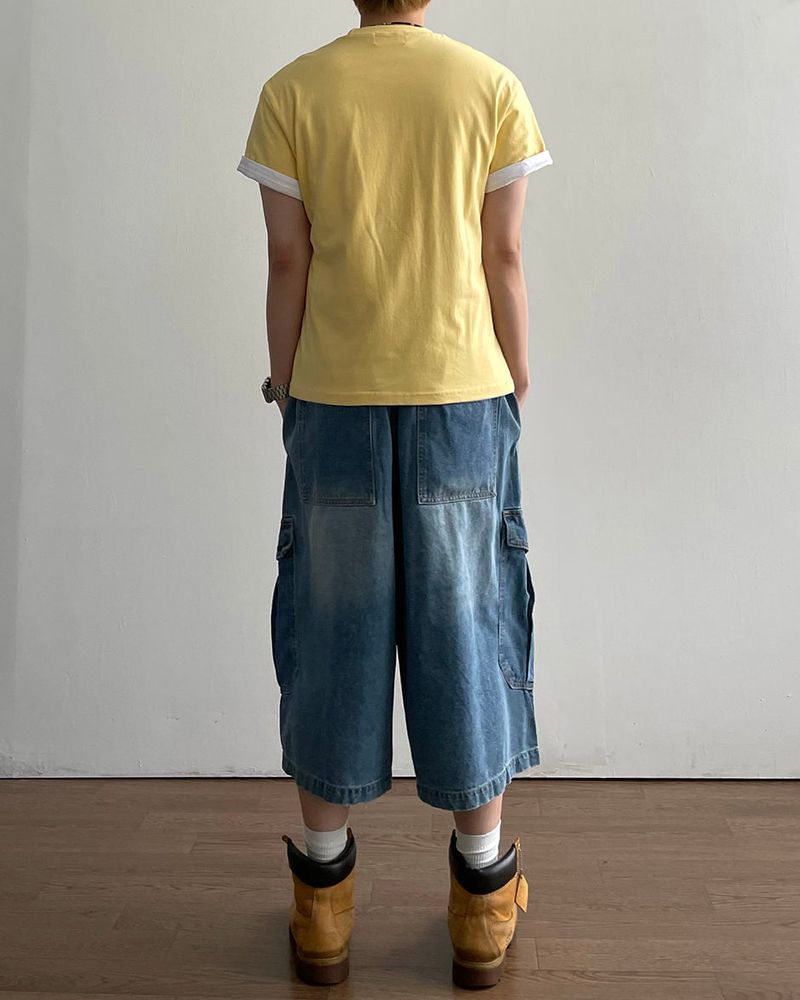 Mix Printing Short Sleeve T-shirt