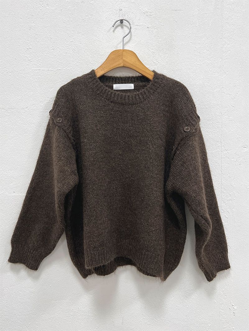 KATE OPENED BUTTON KNIT (2C)