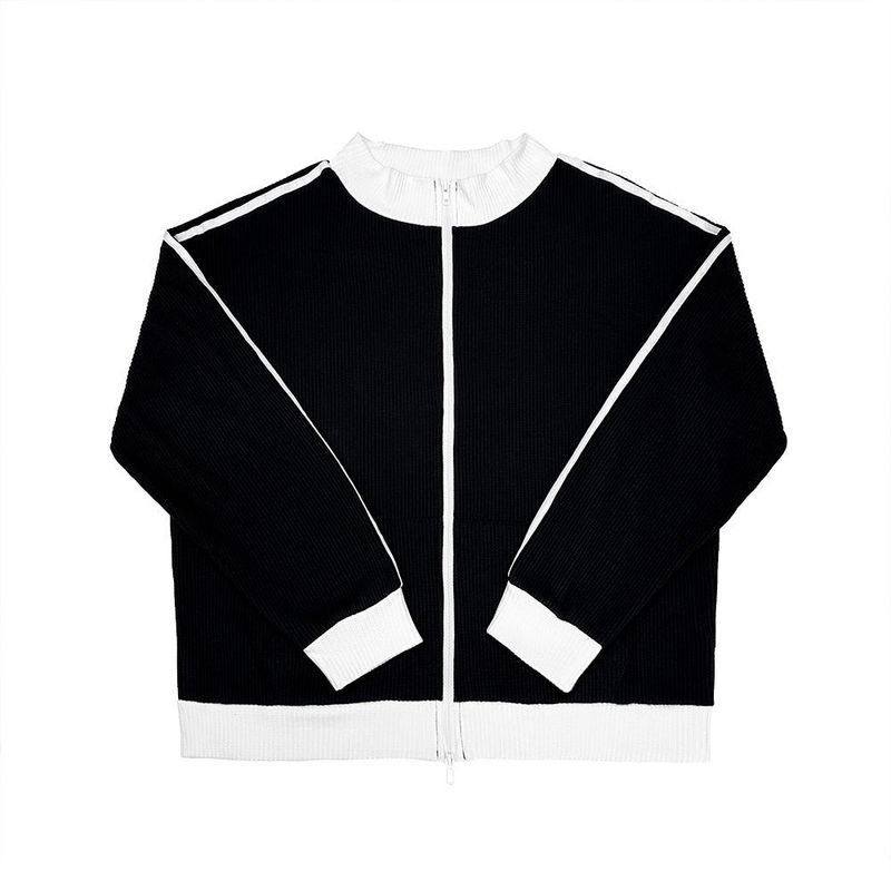Keria Waffle Track Zip-up