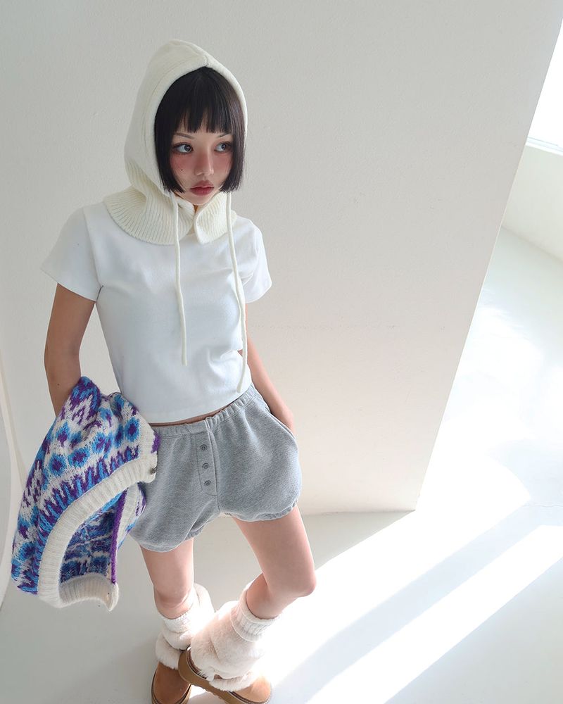 Napping thick balloon shorts