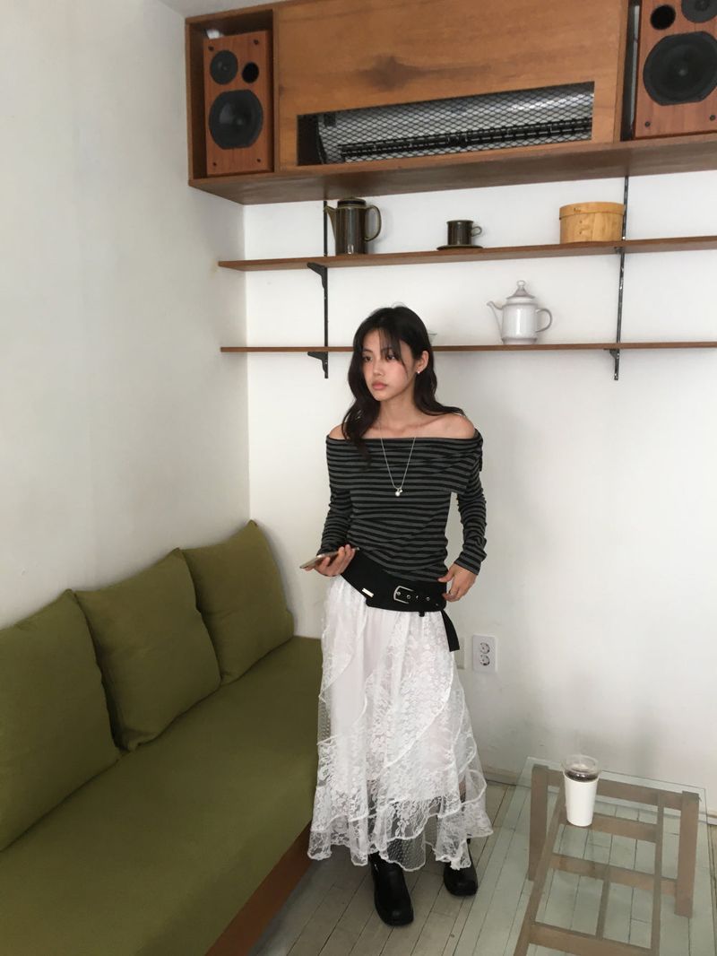 Eyelet Low Suede Belt (2color)