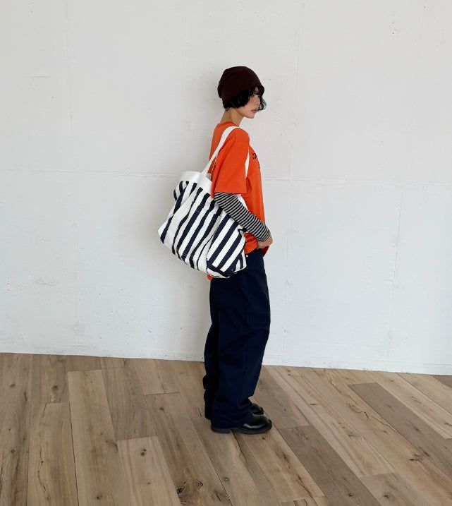 BARREL WIDE COTTON PANTS