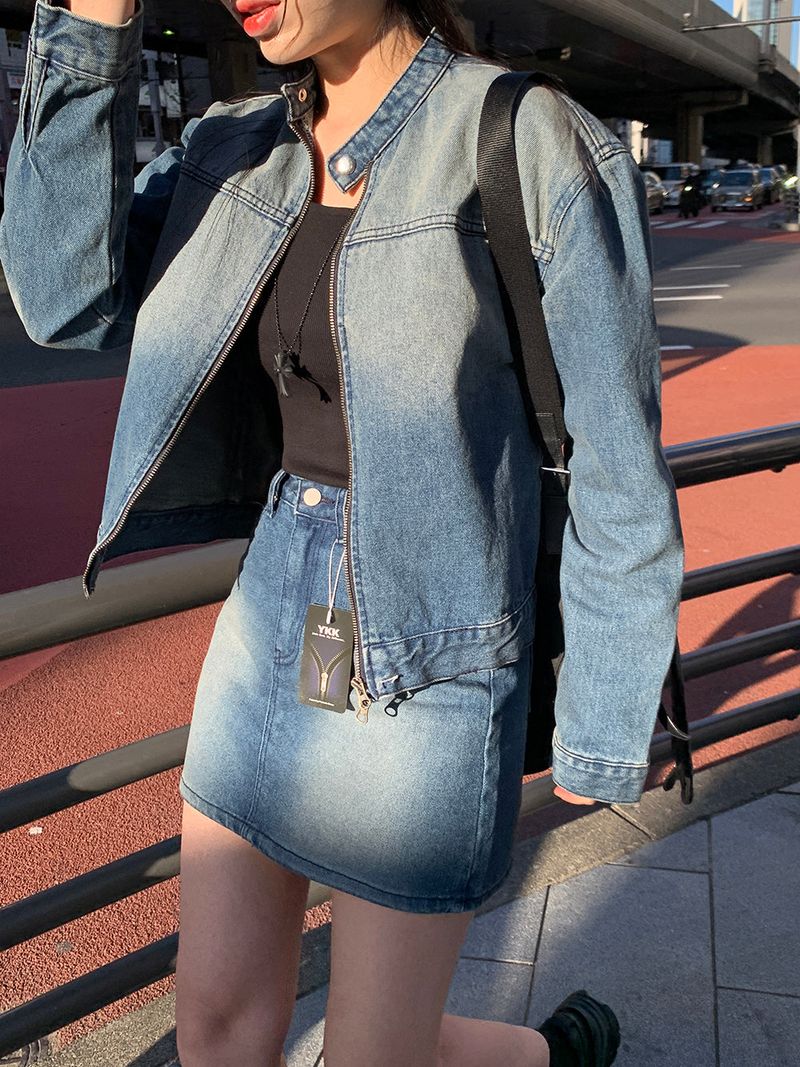 [MADE] Dune Y2K denim mini skirt