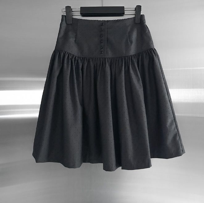 Tib Dot Midi Skirt