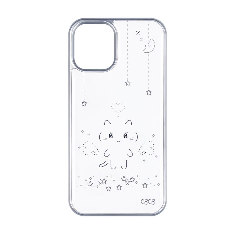 ZERO EIGHT ZERO EIGHT（ゼロ エイト ゼロ エイト）の「[MADE] angel nyanya 絵文字フォンケース (silver)（スマホグッズ/小物）」