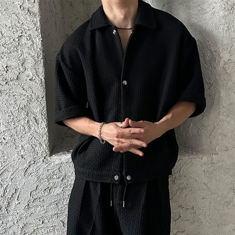 [SET UP] Tweed crop half jacket (3color)