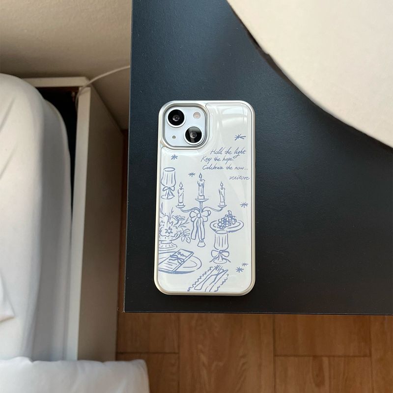 [MADE][Epoxy Silver Bumper Case] Cozy Table ⋆ Milk
