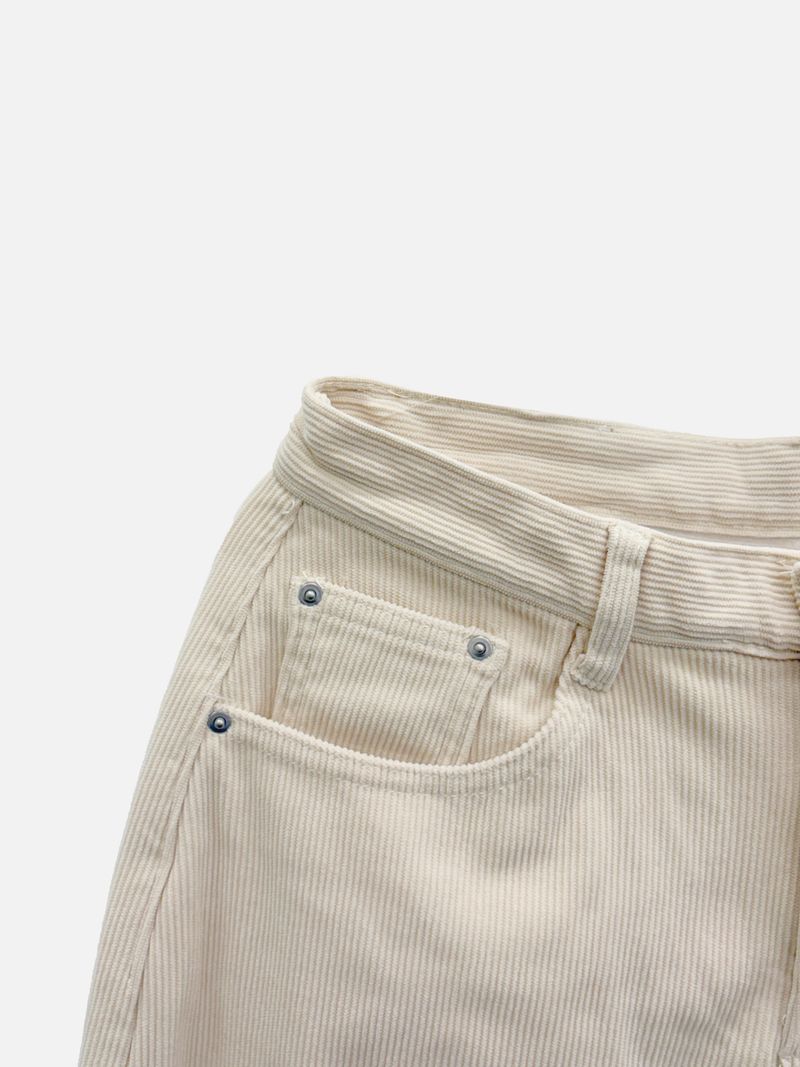 Down Lining Corduroy Wide Pants