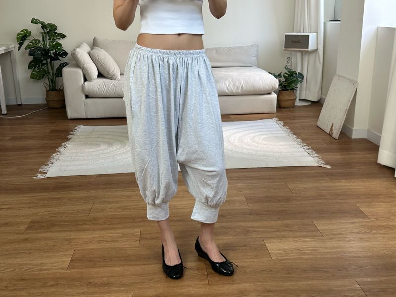 puff capri pants