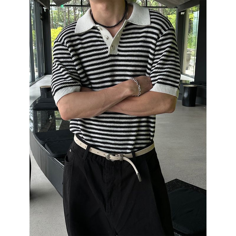[S/S] Cotton linen half kara knit (3color)