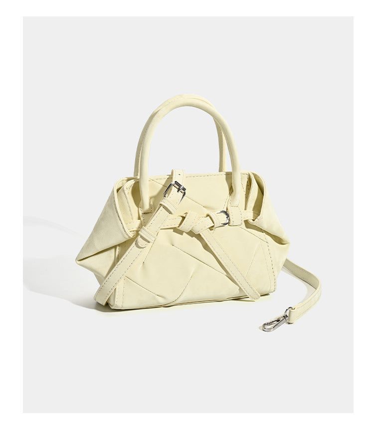 Minimal Quilted Dumpling Tote Shoulder Bag