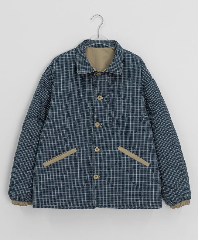 Hinyu Check Reversible Padded Jacket
