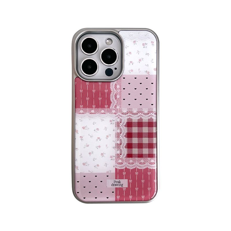 Peakdrawing（ピークドロウィン）の「レッドパッチワークエポキシ ケース(epoxy)（スマホグッズ/小物）」