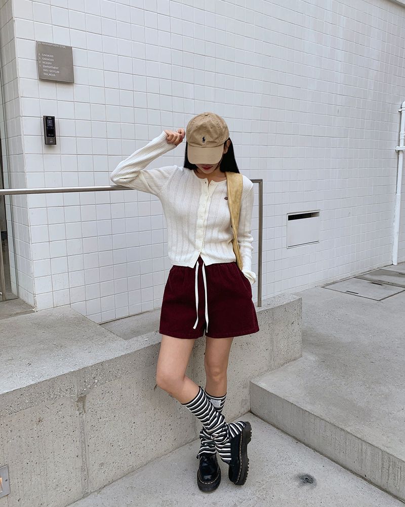[ORIGINAL] REESE PUNCHING LONG SLEEVE CARDIGAN