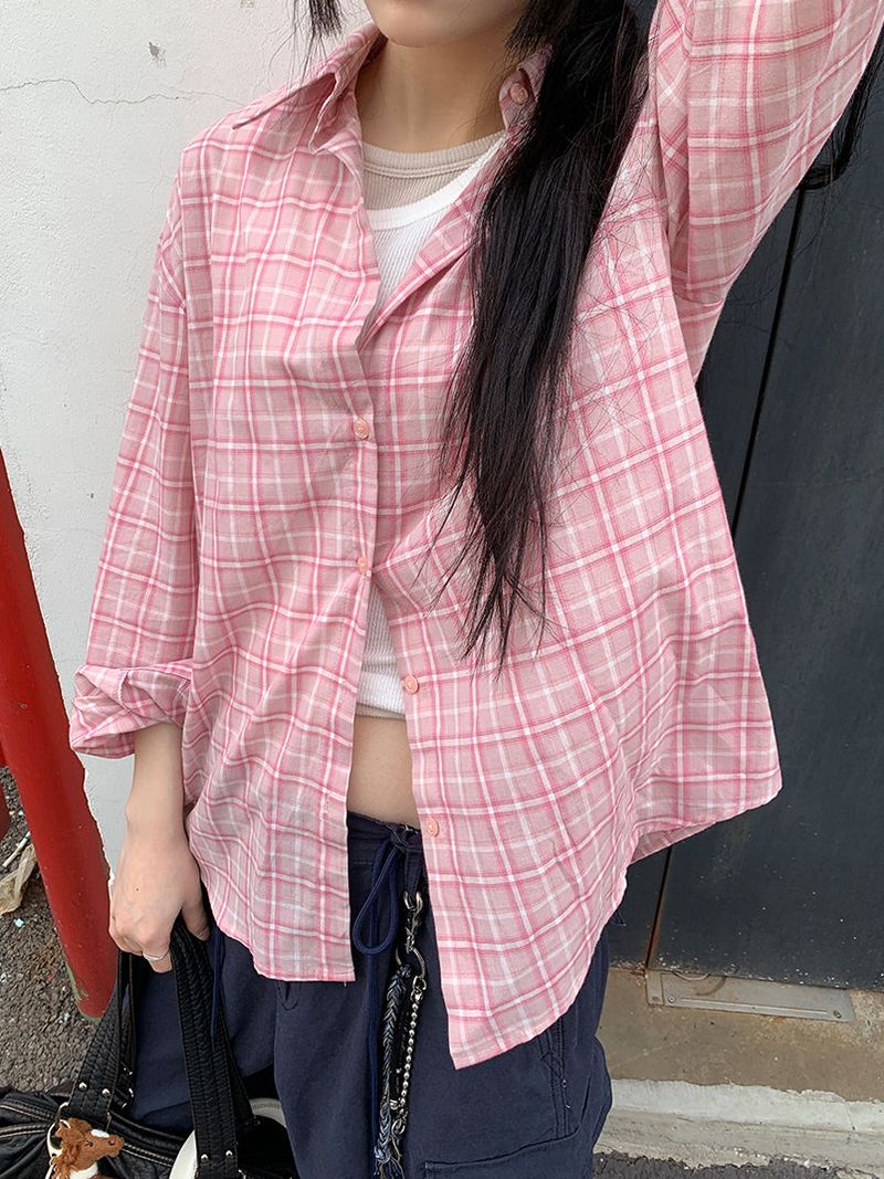 SHIRRING CHECK SHIRT (2C)