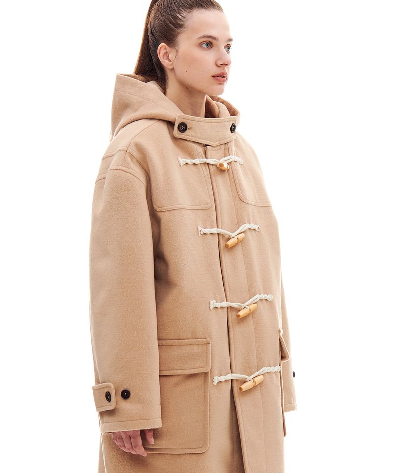 AB LONG DUFFLE COAT (BEIGE)