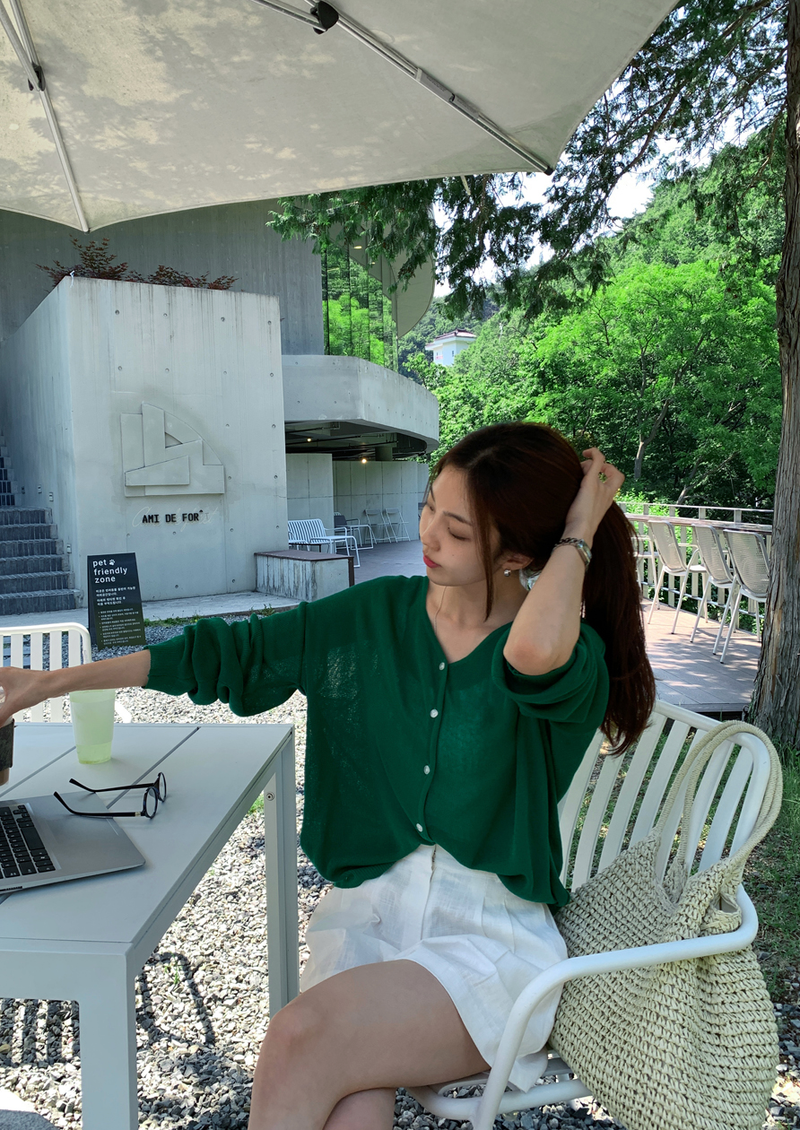 Devon Summer Knit Cardigan / 5 colors
