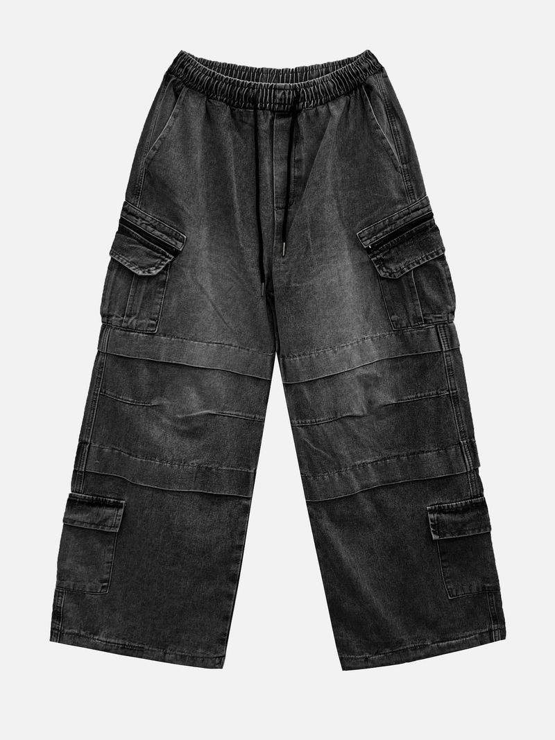 Jerra Multi-Pocket Denim Pants 2C