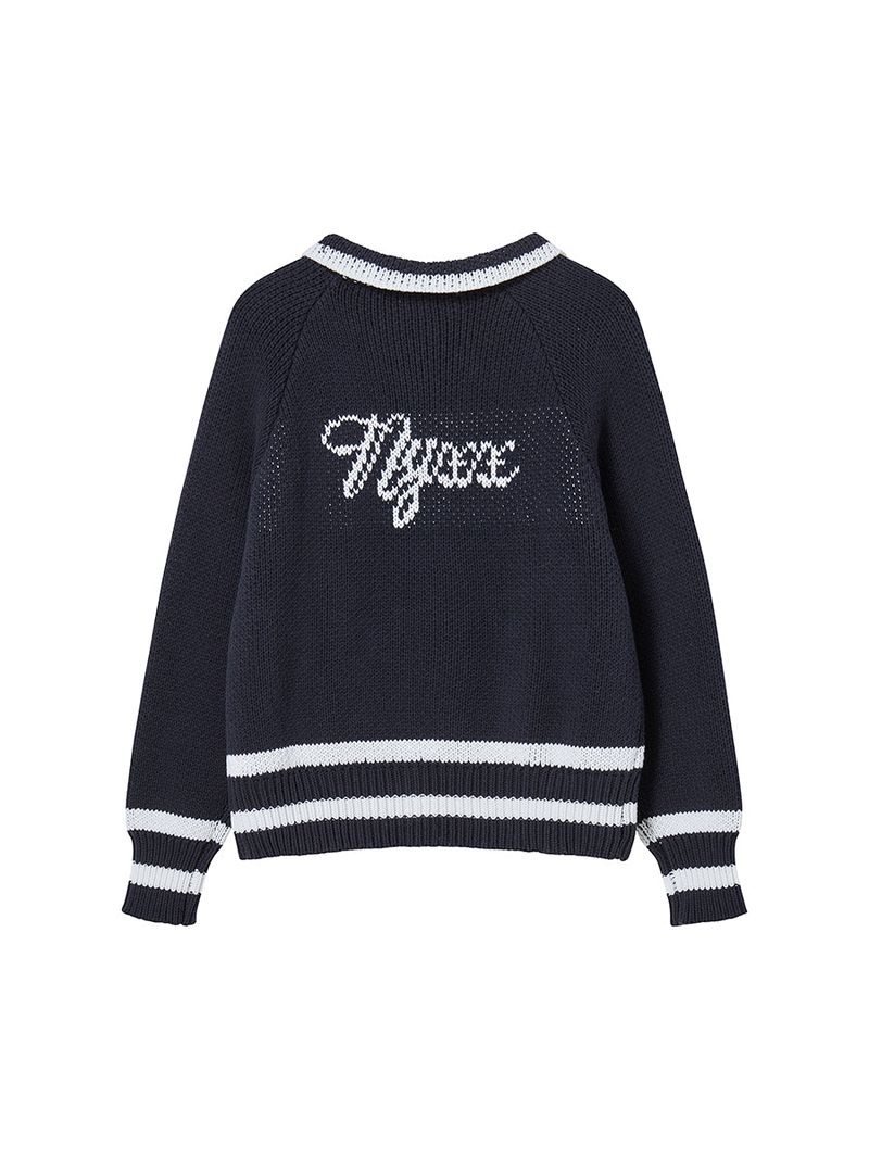 LATCH COWICHAN CARDIGAN (NAVY)