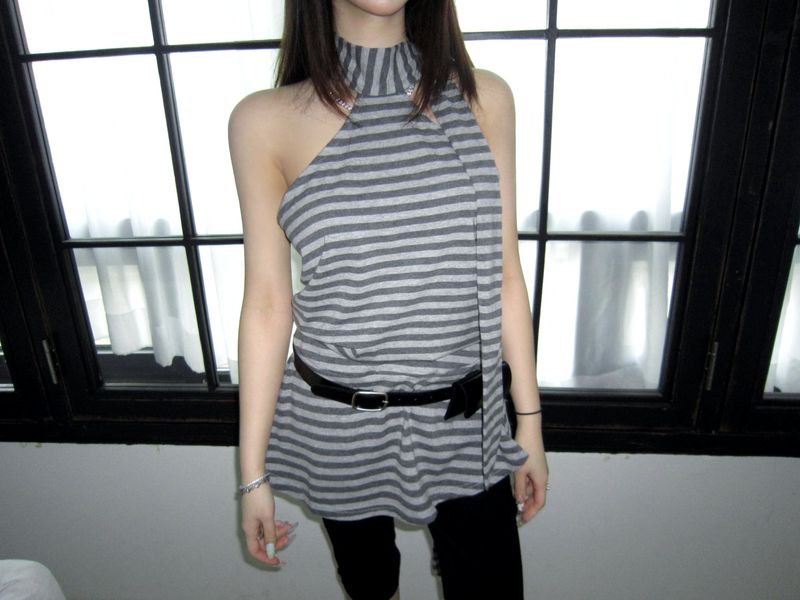 Backless mini dress top