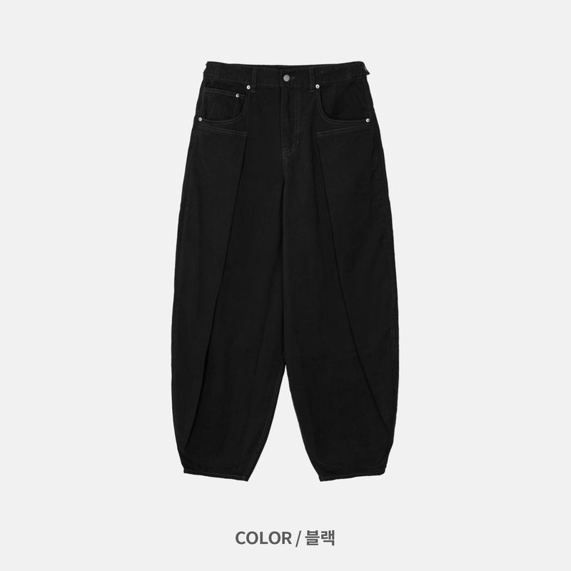 Orbit Snap Balloon Cotton Pants (3 Colors)