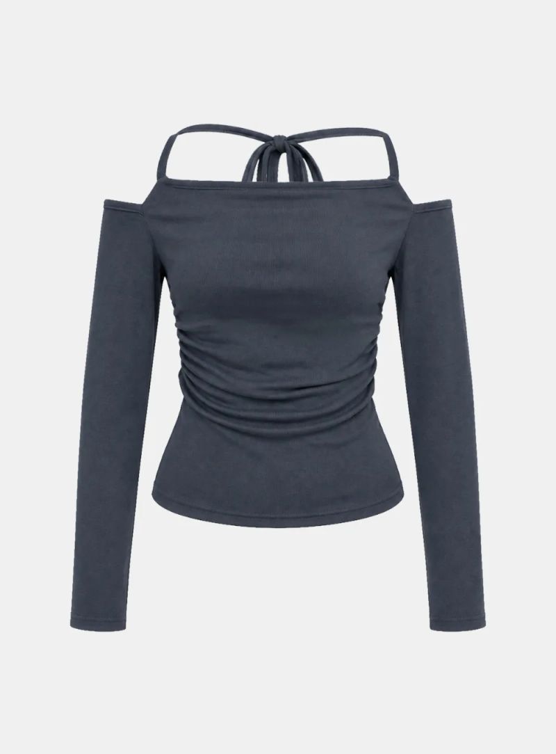 Liena Off-Shoulder Shirring Top