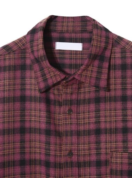 Tier peach checkmate shirt