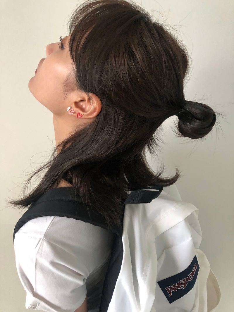 パステルドゥードゥルピアス - ハート